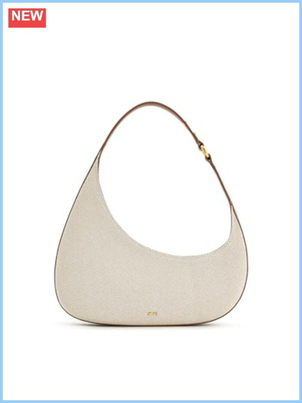 Canvas Shoulder Bag Satchel Gold Hardware 1 Interior Slit Pocket